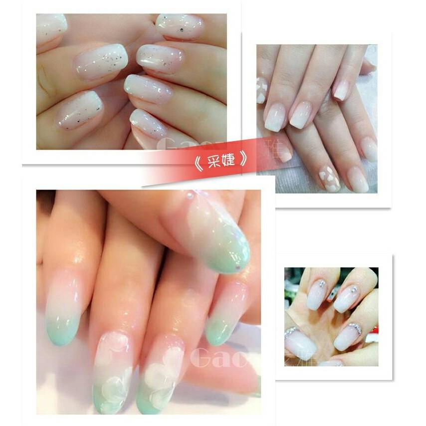 【采婕美學】光療膠 甲油 蛋白色/絲襪黑 環保無毒 LED UV 可卸式凝膠 甲油 彩繪膠 美甲 光療膠 指甲油 果凍膠-細節圖6