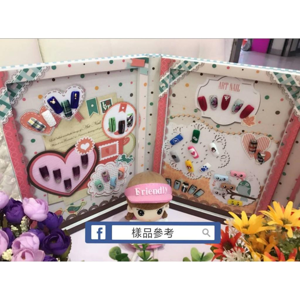 【采婕美學】美甲展示盒 作品盒 展示卡 作品集 樣品盒(美甲美睫專用)價目表 展示盒 收納盒-細節圖2