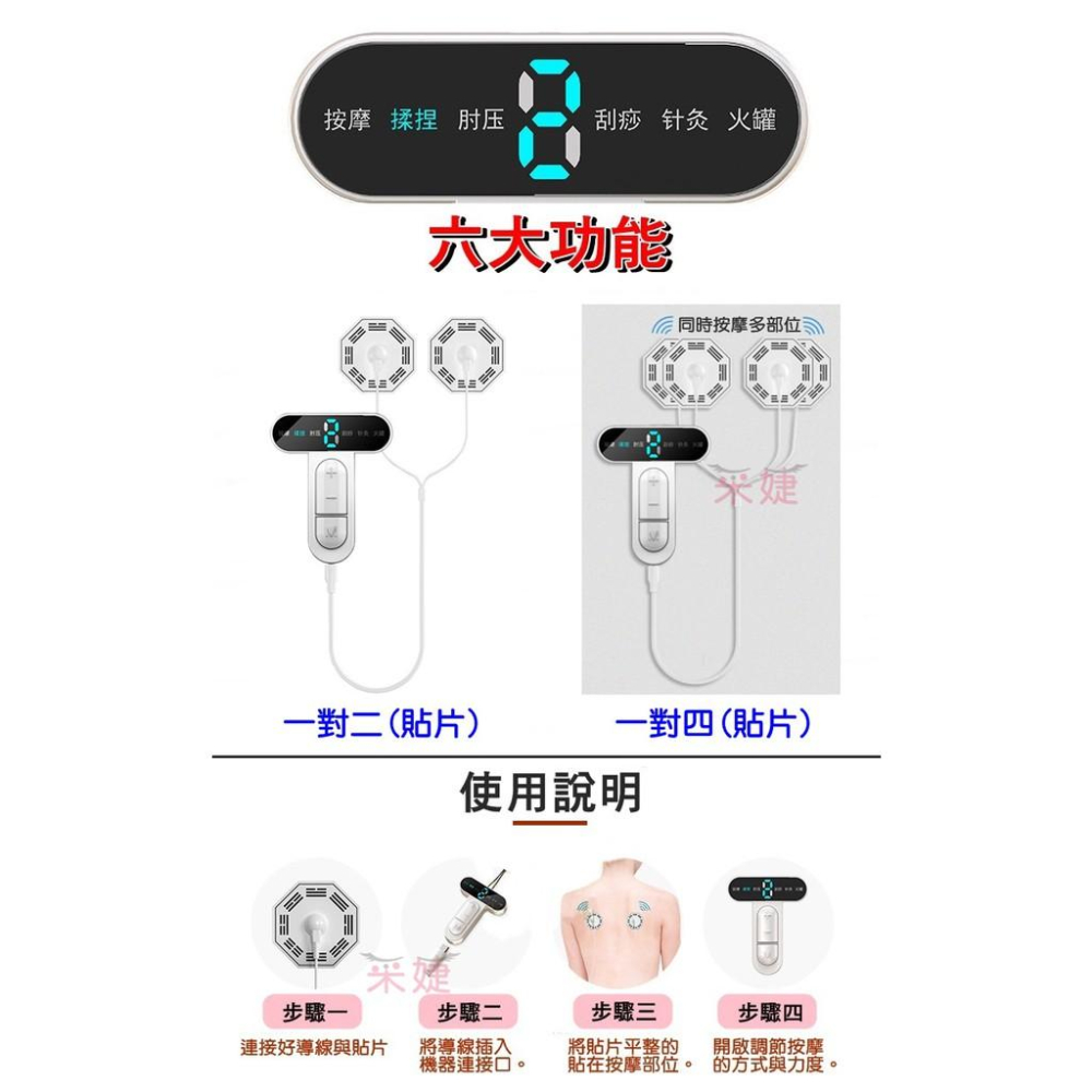 【現貨】經絡按摩儀 肩頸按摩儀 頸椎按摩(二代/USB充電)多功能按摩器 專利證明 迷你型 緩解全身疲勞-細節圖3