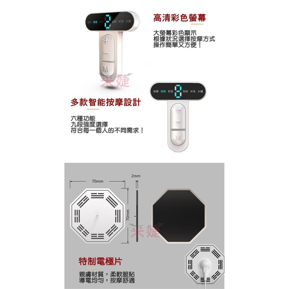 【現貨】經絡按摩儀 肩頸按摩儀 頸椎按摩(二代/USB充電)多功能按摩器 專利證明 迷你型 緩解全身疲勞-細節圖5