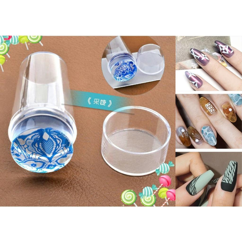 【采婕美學】美甲印章 鋼板透明轉印章 甲油轉印鋼板 彩繪印章 印章 可重覆使用 鋼板 轉印 美甲材料-細節圖4