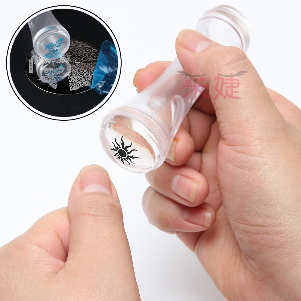 【采婕美學】美甲印章 鋼板透明轉印章 甲油轉印鋼板 彩繪印章 印章 可重覆使用 鋼板 轉印 美甲材料-細節圖8