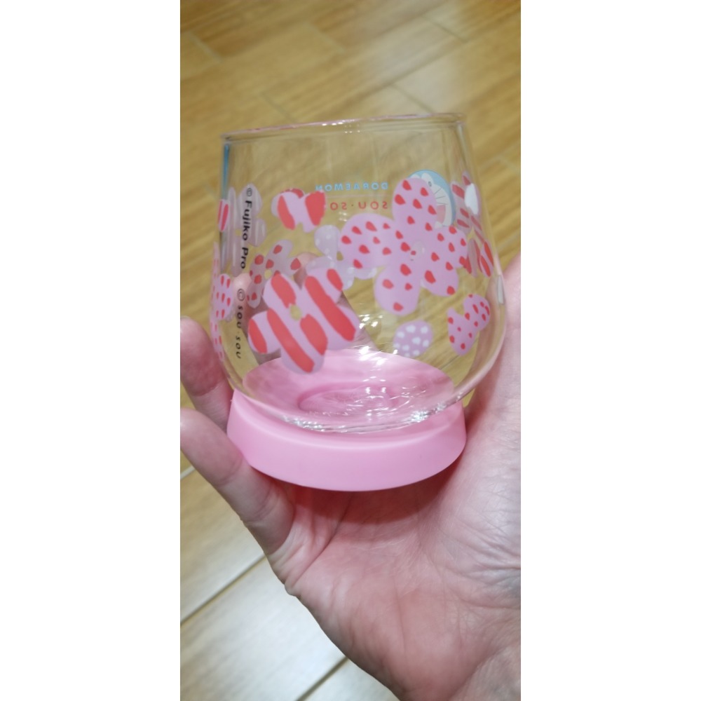 多拉A夢x sou sou玻璃杯和杯墊-細節圖2