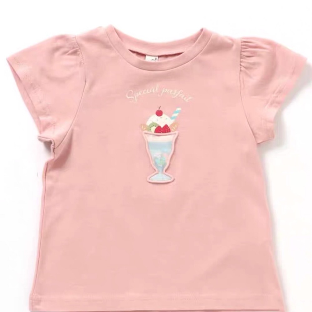 Tai Tai童裝嬰幼品鋪 日系女童甜美冰淇淋聖代上衣 2色 現貨120碼130碼140碼-細節圖2