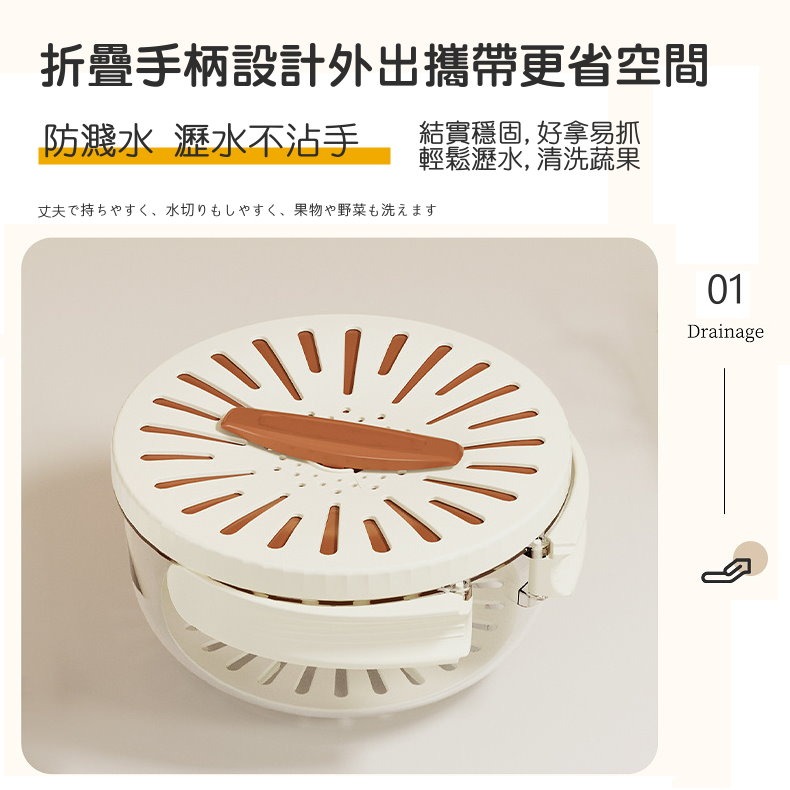 【🍎快速瀝水】多功能瀝水碗💧洗菜籃 瀝水籃 瀝水碗 沙拉碗 廚房用品🚿水果蔬菜清洗神器 蔬果濾水籃 洗米洗菜洗水果-細節圖2