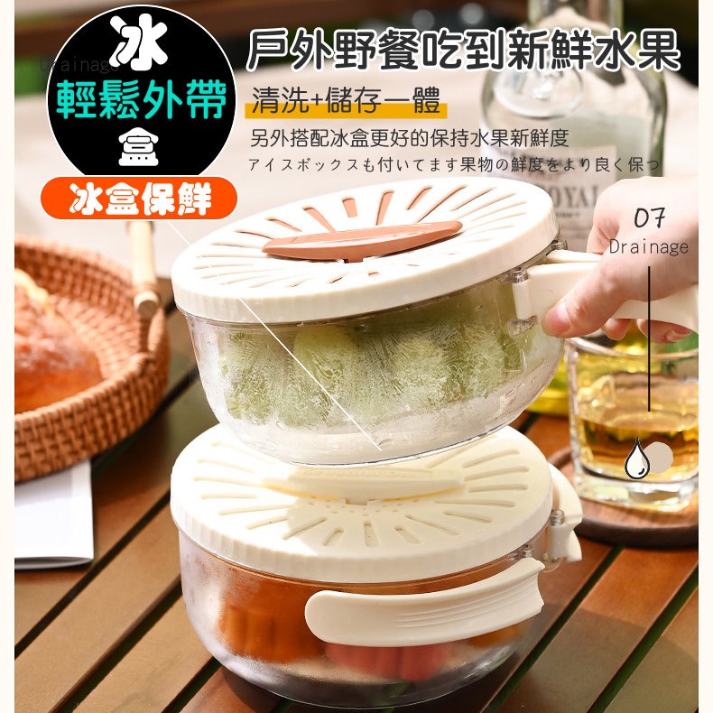 【🍎快速瀝水】多功能瀝水碗💧洗菜籃 瀝水籃 瀝水碗 沙拉碗 廚房用品🚿水果蔬菜清洗神器 蔬果濾水籃 洗米洗菜洗水果-細節圖8