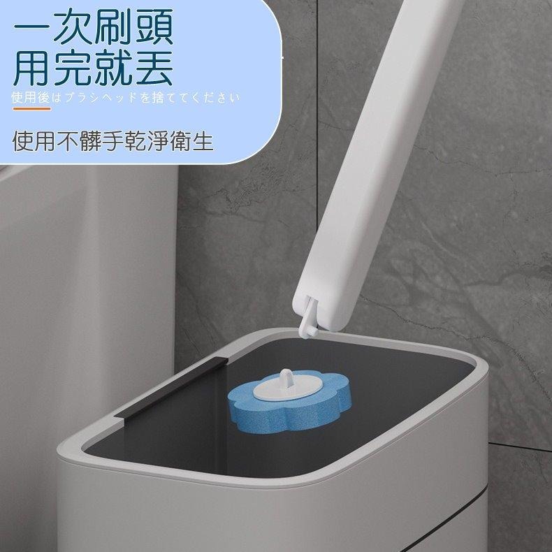 🚽【壁掛式】免手洗馬桶刷組 🧼｜一次性刷頭｜廁所除菌除臭神器✨｜馬桶刷｜一次性刷頭｜廁所清潔｜壁掛馬桶刷｜免手洗馬桶刷-細節圖4