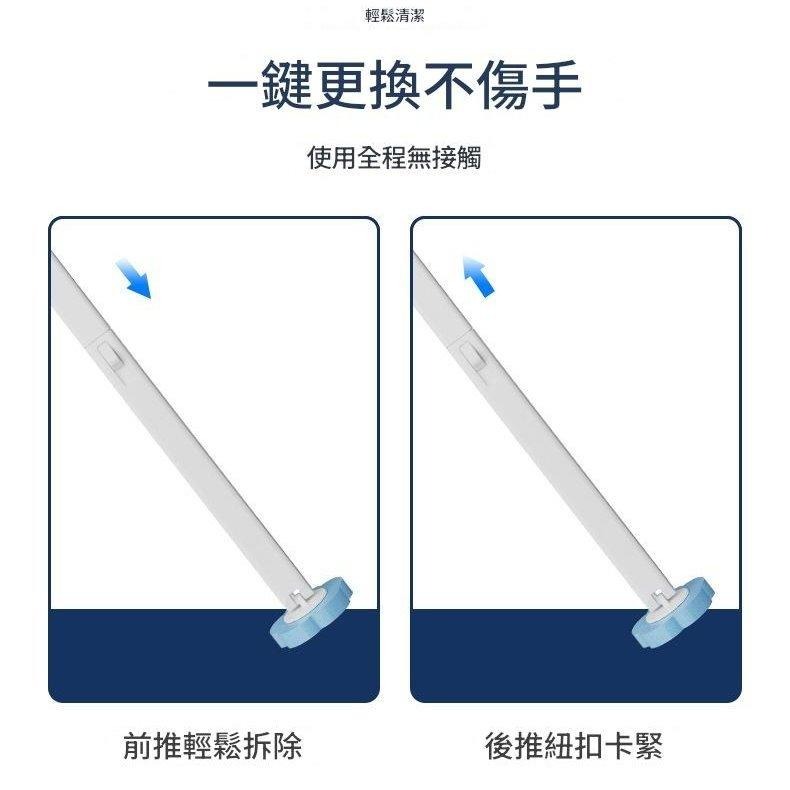 🚽【壁掛式】免手洗馬桶刷組 🧼｜一次性刷頭｜廁所除菌除臭神器✨｜馬桶刷｜一次性刷頭｜廁所清潔｜壁掛馬桶刷｜免手洗馬桶刷-細節圖9