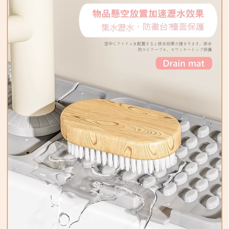 【🚿新品】水龍頭瀝水墊 💧 廚房浴室防水防霉墊 🏠 矽膠折疊收納 矽膠瀝水墊 廚房瀝水 檯面瀝水墊【現貨速發】-細節圖9