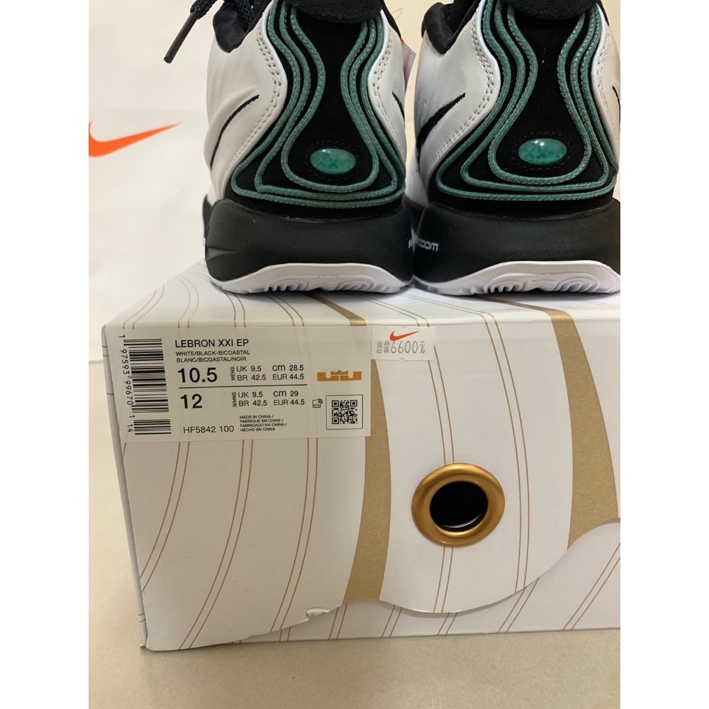 LEBRON JAMES XXI EP HF5842-100  US10.5 28.5cm-細節圖4