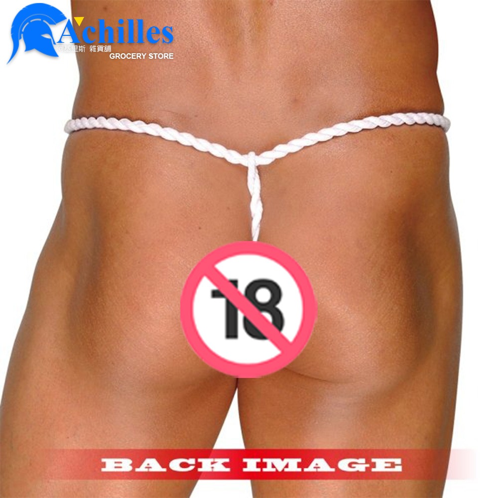 日本 A-ONE GUY＇S 危險男人香 男性性感內褲 簡易型黑色黑貓褌	(GV男優,鈴木龍治,男情趣內褲,六尺褌)-細節圖5