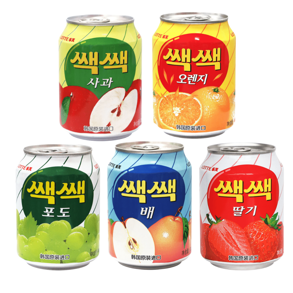 韓國 Lotte 樂天 果汁 葡萄 橘子 草莓 水梨 蘋果 238ml [928福利社]-細節圖2