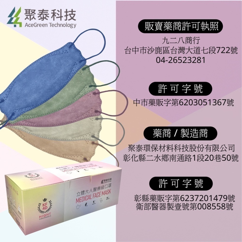 聚泰韓式KF立體醫療口罩 幫助防護 25入 4D成人口罩 醫用面罩 雙鋼印 928福利社-細節圖4