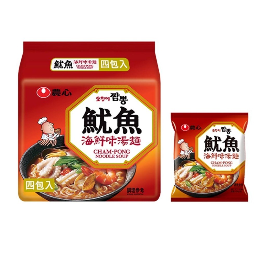 韓國 農心 Nongshim 魷魚 海鮮味 湯麵 [928福利社]-細節圖2