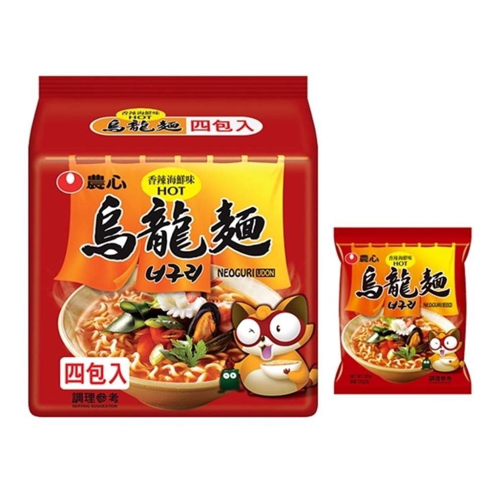 韓國 農心 Nongshim 香辣海鮮味 烏龍麵120g/包 [928福利社]-細節圖2