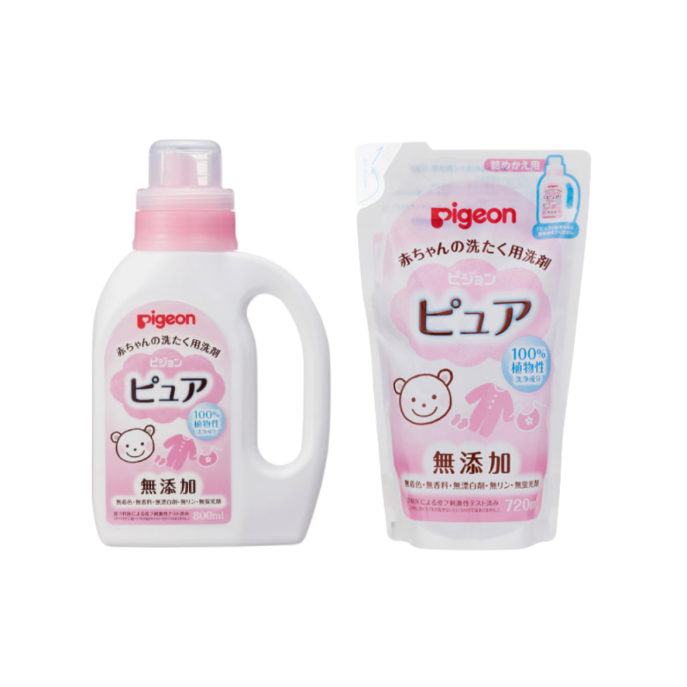 日本 Pigeon 貝親 嬰兒衣物洗衣精 無添加 嬰兒 新生兒衣服 洗衣精 800ml 補充包 [928福利社]-細節圖2