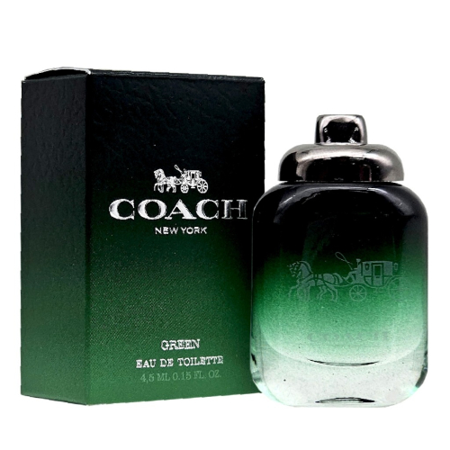COACH GREEN 男性淡香水4.5ml-小香，公司貨，市價750元，下單前請先詢問貨量