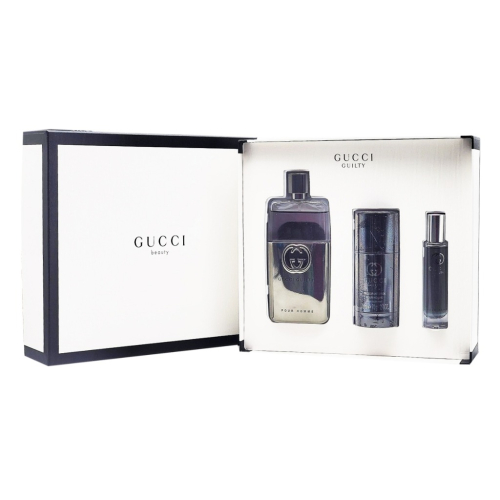 GUCCI 罪愛男性禮盒57137（淡香水90ml+淡香精15ml+體香膏75ml），市價4500元，平輸，請先詢貨量