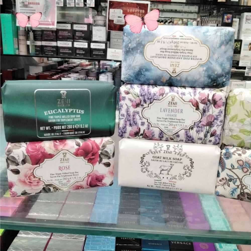 ZENI 義大利 植物萃取 三重研磨香皂260G（香莢蘭/尤加利/玫瑰/雪滴的松木/薰衣草/山羊奶/茉莉/檀香）有8款-細節圖4