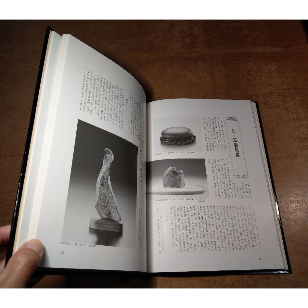 (附書盒)石之美：賞石藝術的起源、中國藝術的起源與發展 (泛黃、書斑)│蔡丁財│書、書盒、二手書│六成新-細節圖9