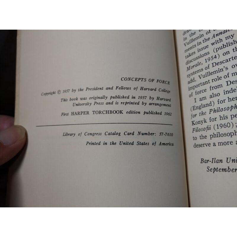 (1962年，原文書)Concepts of Force(書頁磨損)│Max Jammer│Harper│老書-細節圖4