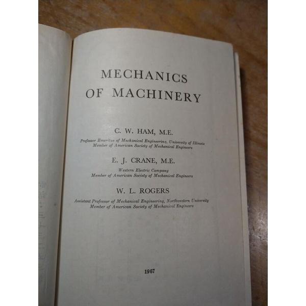 (民國61年、原文書)Mechanics of Machinery(已泛黃、多書斑)│Ham、Crane│興業圖書│老書-細節圖5