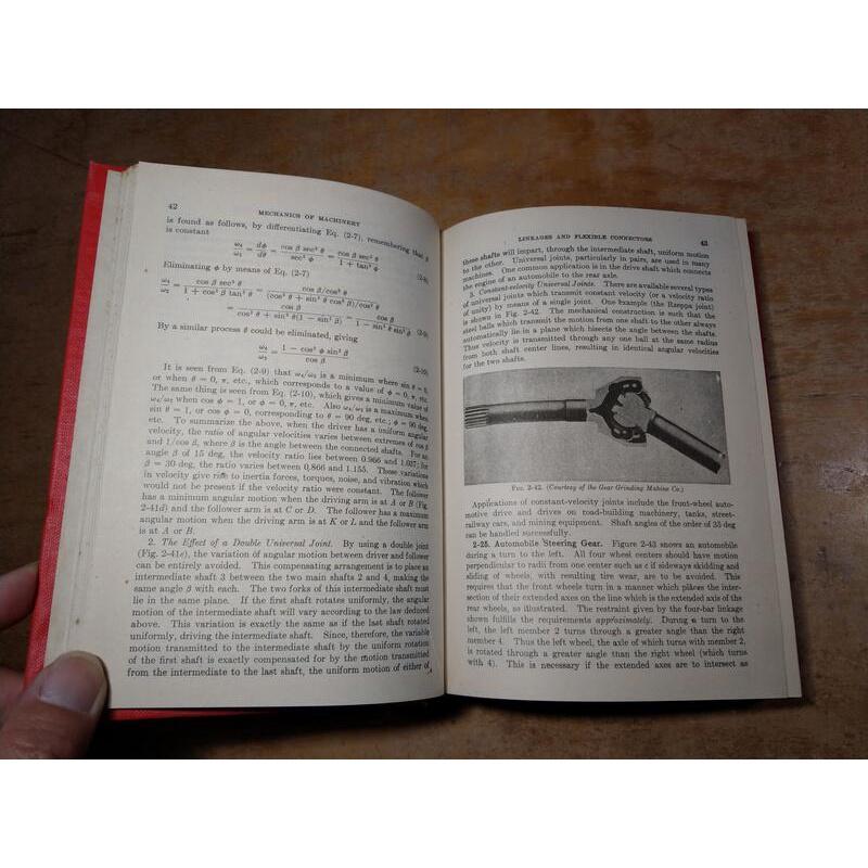 (民國61年、原文書)Mechanics of Machinery(已泛黃、多書斑)│Ham、Crane│興業圖書│老書-細節圖8