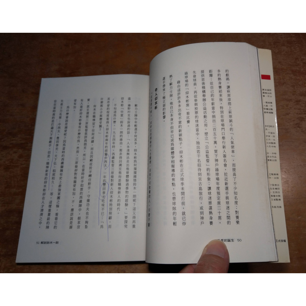 解剖鈴木一朗(泛黃多書斑、許多劃線註記)│陳潤波、曾文誠│野球人│ICHIRO、解剖 鈴木一朗、鈴木一郎、書│五成新-細節圖5