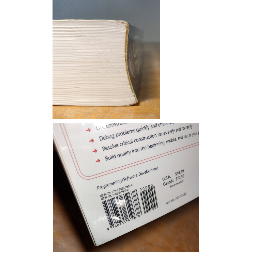(原文書)Code Complete 2e│Steve McConnell│MicroSoft│微軟、書、二手書│七成新-細節圖4