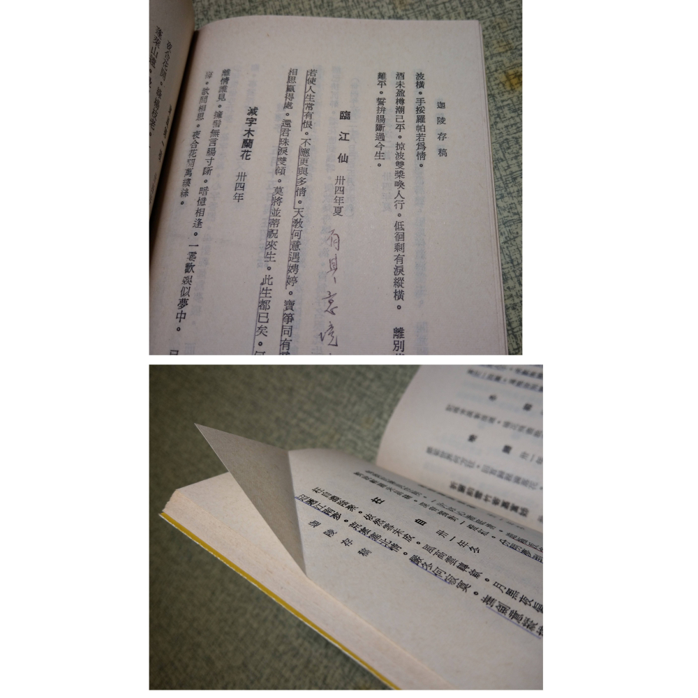 迦陵存稿(泛黃斑、黃漬，許多劃線註記)│葉嘉瑩│臺灣商務 人人文庫│台灣、台灣商務、台灣商務印書館、書、二手書│老書-細節圖5