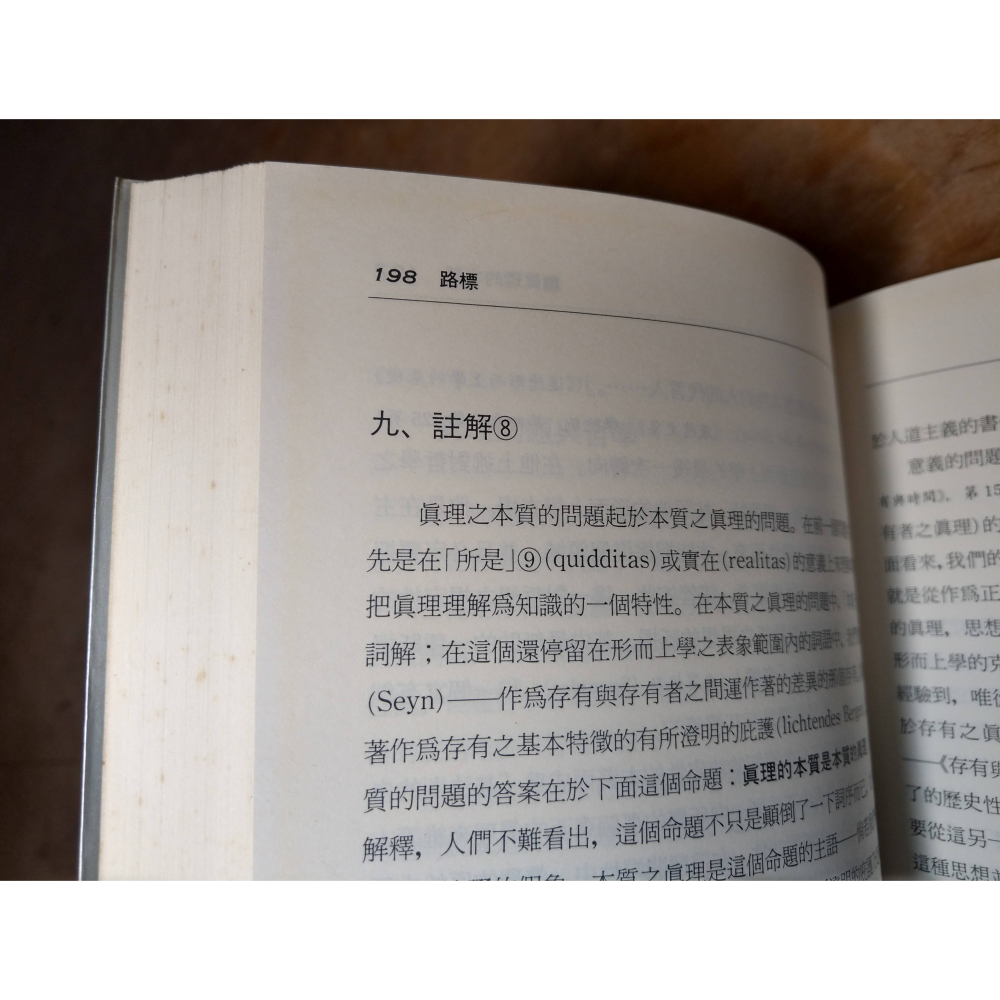 路標：Wegmarken(已泛黃、多書斑)│馬丁 海德格│時報│Heidegger、書、二手書│六成新-細節圖6