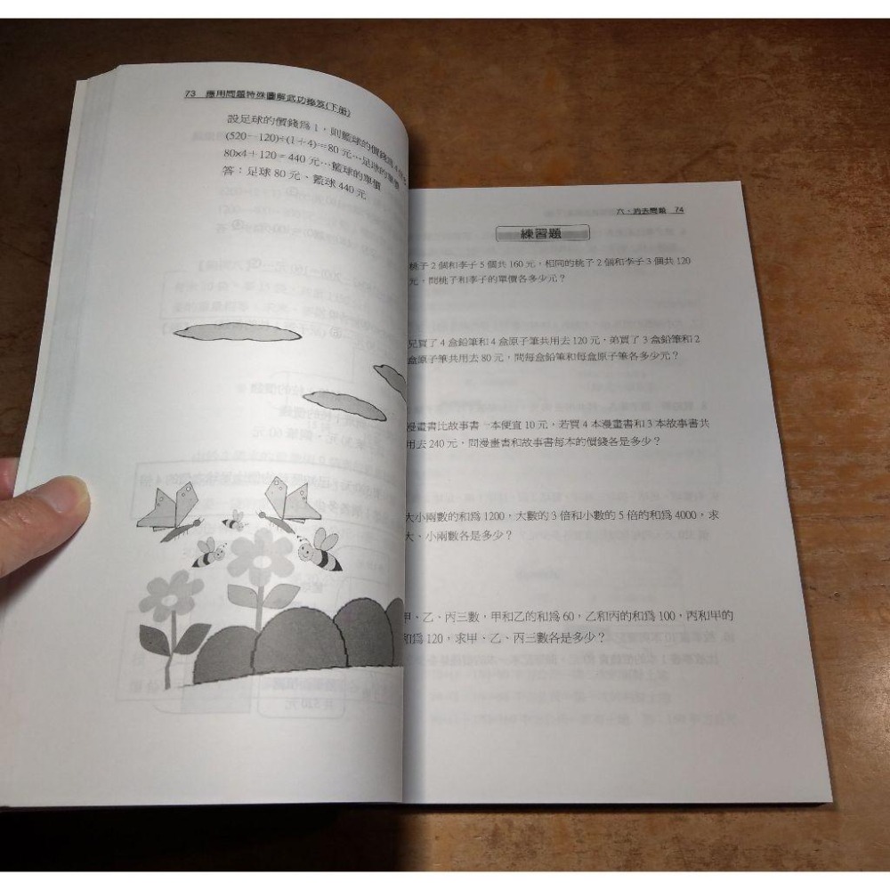 應用問題特殊圖解武功秘笈：上冊+下冊 2書合售│鄒鵬華│上、下、上下、應用問題特殊圖解武功祕笈│七成新-細節圖9