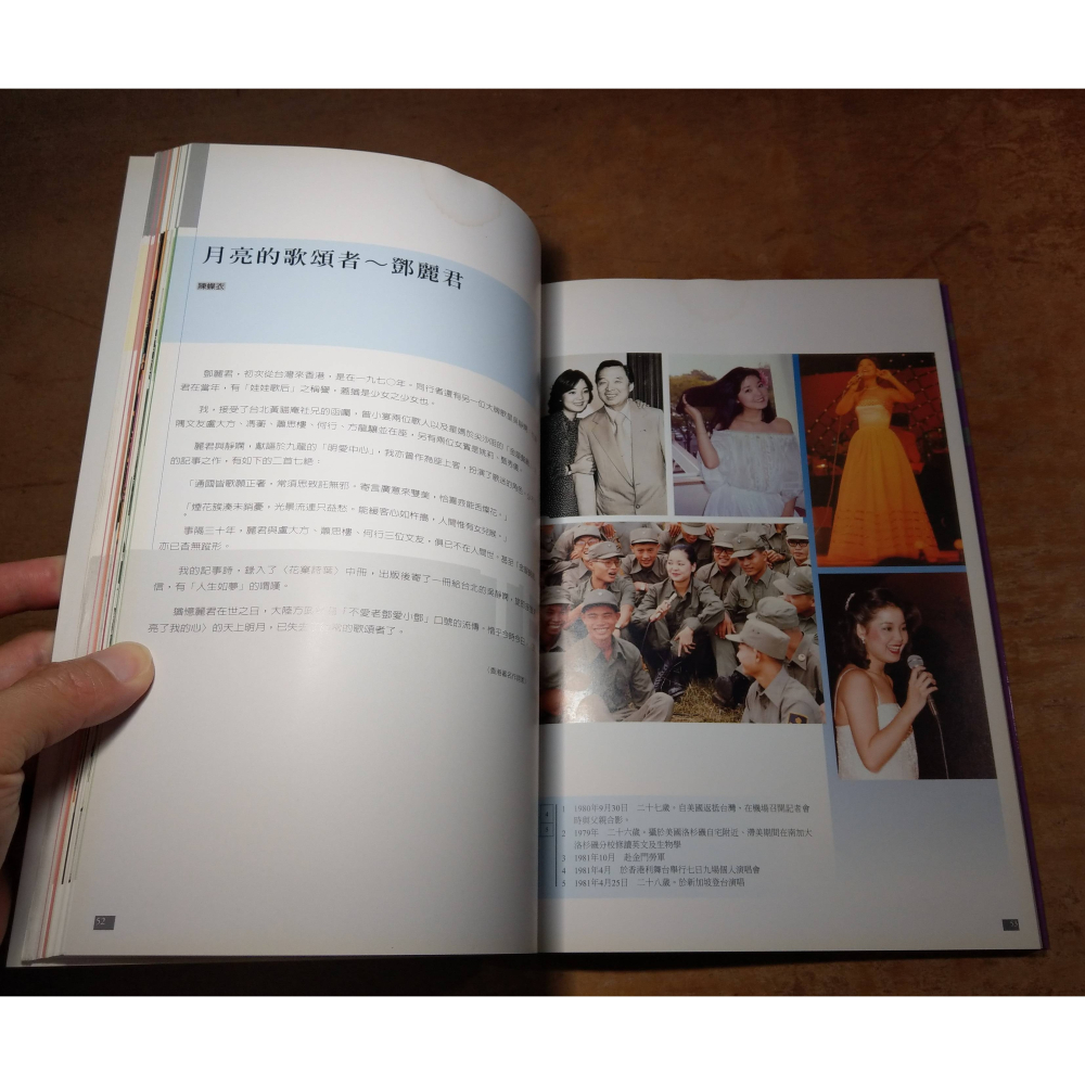 但願人長久1953~1995：鄧麗君典藏紀念(無CD)│鄧麗君、TERESA TENG│鄧麗君書、書、二手書│六成新-細節圖7