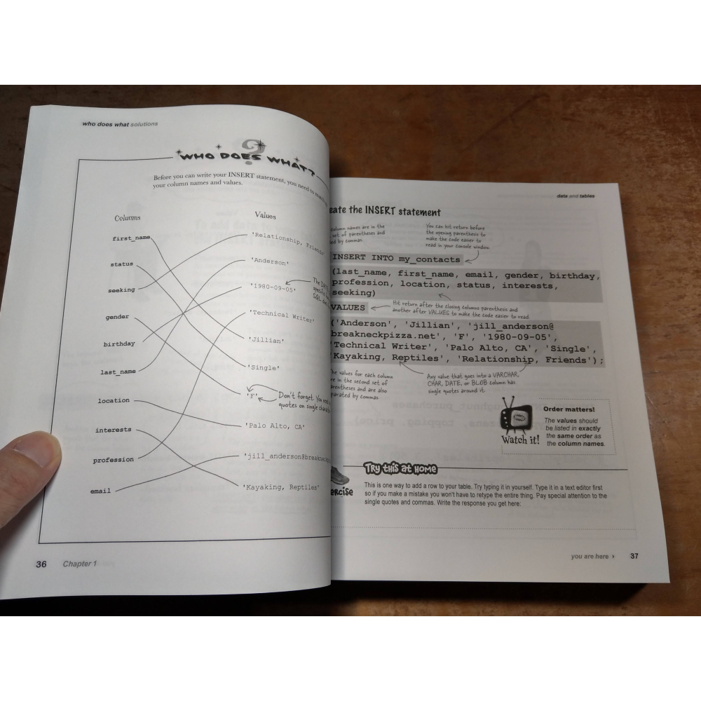 (原文書、現貨)Head First SQL│Lynn│O’Reilly│書、二手書│七成新-細節圖9