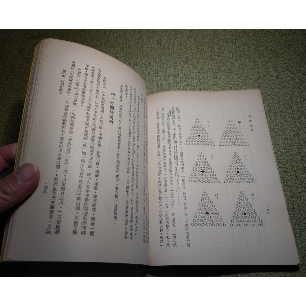 易數淺說(已泛黃、多書斑，上書側黃漬)│黎凱旋│名山│易數 淺說、書、二手書│老書-細節圖9