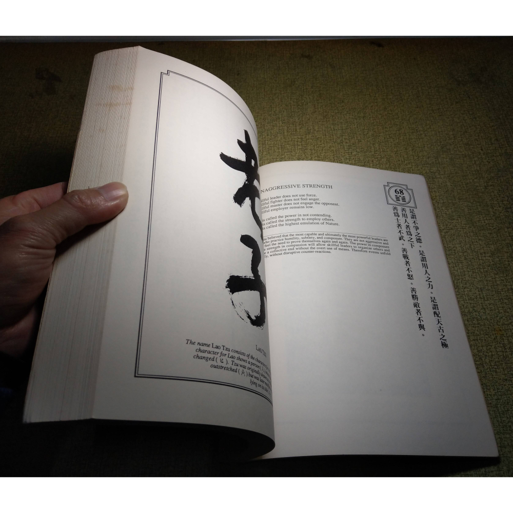 (原文)道德經：THE TAO OF POWER(黃斑)│R.L. Wing│Doubleday│老子、老子道德經│老書-細節圖9