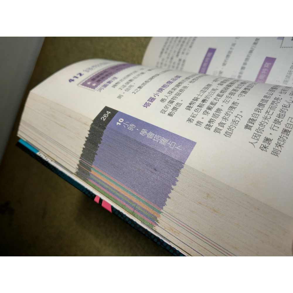 10小時學會塔羅占卜(無塔羅牌，已泛黃、多書斑)│曬月行深│西北│10小時 學會塔羅占卜、塔羅、書、二手書│六成新-細節圖7