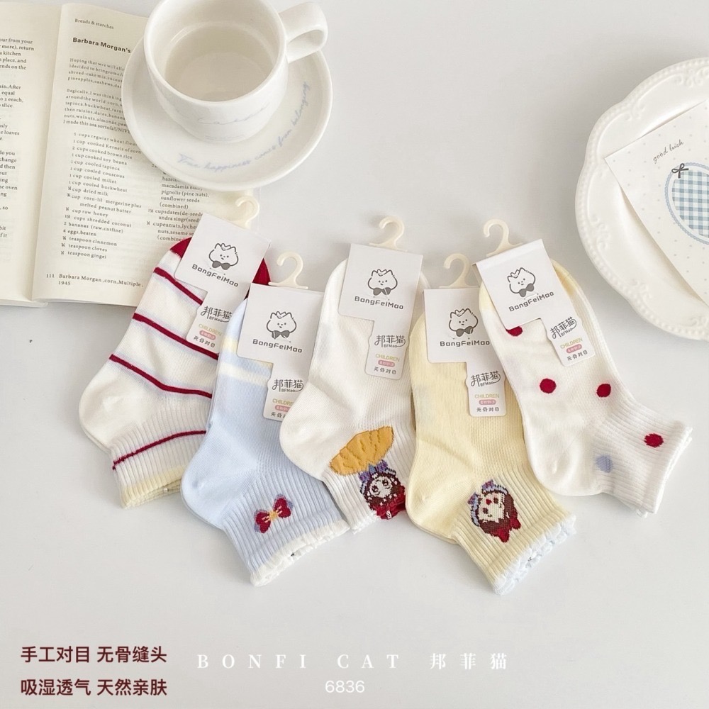 萌系女童卡通短襪【1組5入】-細節圖6