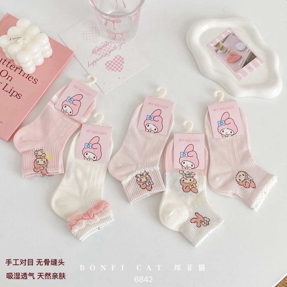 萌系女童卡通短襪【1組5入】-細節圖8