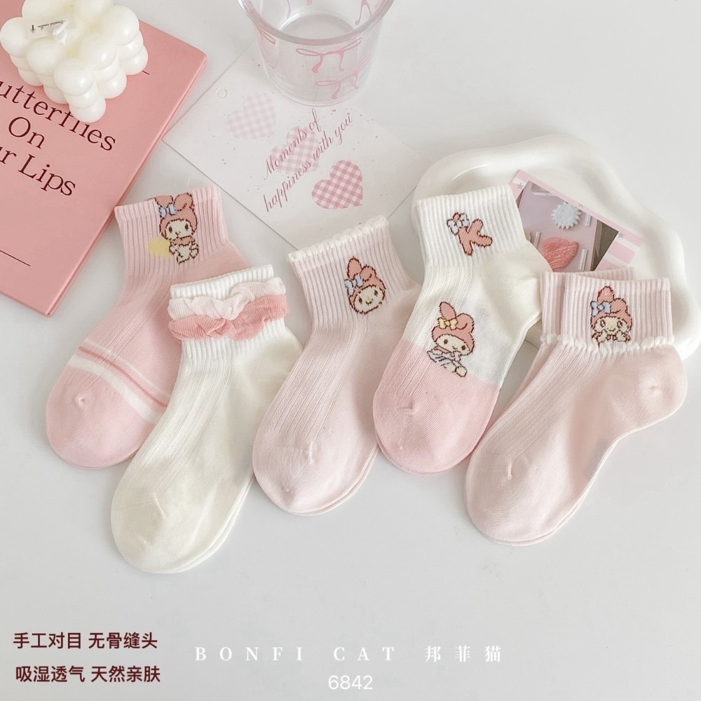 萌系女童卡通短襪【1組5入】-規格圖9