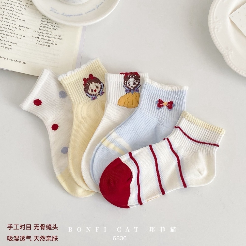 萌系女童卡通短襪【1組5入】-規格圖9