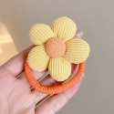 🌸台灣現貨🌸 韓版花花髮圈 鮮豔跳色 女童髮圈 兒童頭繩 不傷髮 可愛花朵 扎馬尾綁綁 女寶寶髮飾 造型髮圈A02-規格圖6
