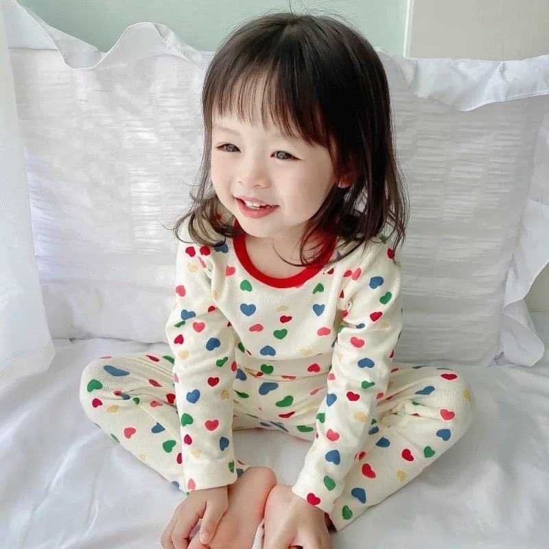 🐻 台灣現貨 韓版滿版印花 兒童家居套裝 秋冬室內套裝 冷氣房保暖套裝 居家睡衣 超可愛小雞-規格圖8