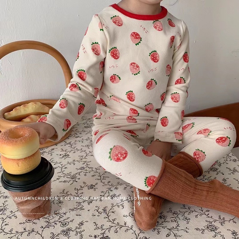 🐻 台灣現貨 韓版滿版印花 兒童家居套裝 秋冬室內套裝 冷氣房保暖套裝 居家睡衣 超可愛小雞-規格圖8