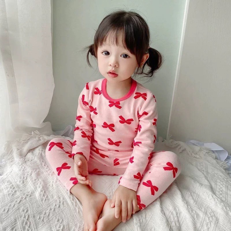 🐻 台灣現貨 韓版滿版印花 兒童家居套裝 秋冬室內套裝 冷氣房保暖套裝 居家睡衣 超可愛小雞-規格圖8