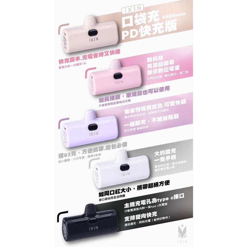 預購｜ixin口袋充五代 快充版-細節圖5