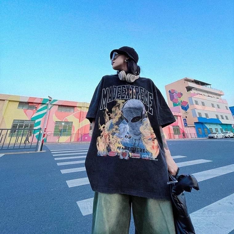 預購｜水洗高街風蒙面人短踢-細節圖3