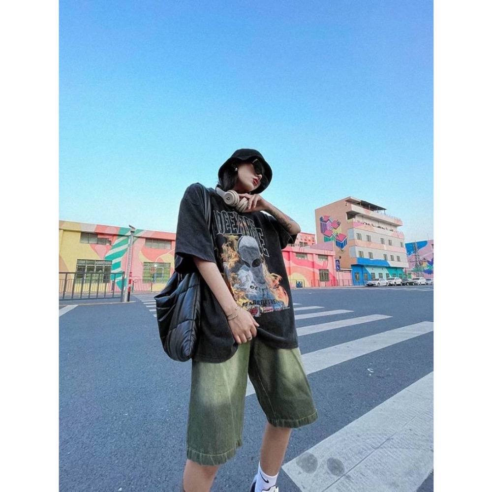 預購｜水洗高街風蒙面人短踢-細節圖4