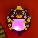 炫彩卡通動物燈籠∣春節 元宵提燈 中秋節燈籠  閃光花燈 美勞燈籠 新年手作材料包 幼兒園材料包 手工DIY∣小麥手作舖-規格圖11