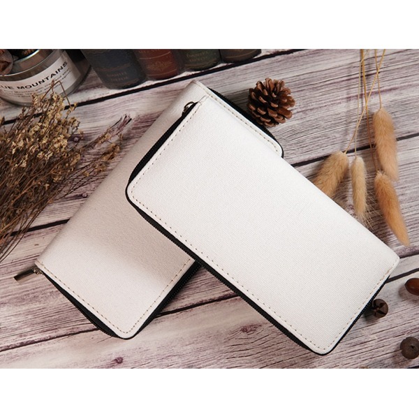 小麥手作舖︱帆布~拉鍊長夾︱胚布白色 大容量長夾 零錢包 長夾 皮夾 手拿包 長皮夾 拉鍊長夾 錢包 女用長夾 皮夾-細節圖6